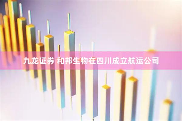 九龙证券 和邦生物在四川成立航运公司