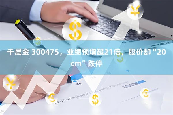 千层金 300475，业绩预增超21倍，股价却“20cm”跌停